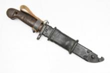 AKM Type I Bayonet (5.8" Blade) W/ Scabbard, Insulator & Loop Hanger