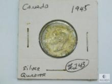 1945 Canada Silver Quarter