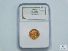 1944-D Lincoln Cent NGC Graded MS 66 RD