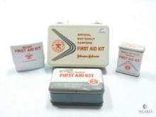 Lot of Four Official Boy Scout First Aid Kits