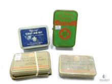 Lot of Four Official Boy Scout First Aid Kits