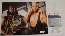 Mark Henry Autographed Signed 8x10 Photo WWE AEW Dynamite WWF JSA Big Show Belt