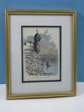 Watch Tower Castillo De San Marcos Fine Art Print In Gilt Frame