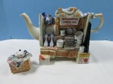 Collectors Cardew Design Semi Porcelain Woodmanton China Co. Novelty Vendor Teapot Shop