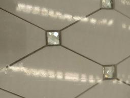 Box of 4 Ivy Hill Tile Mirage Lozenge Thassos 11.25 in. x 10.5 in. x 8 mm Marble and Glass Wall