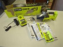 RYOBI ONE+ 18V Cordless Multi-Surface Handheld Vacuum with Charger. Comes as is shown in photos.
