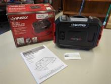Husky 12-Volt Inflator. Comes as is shown in photos. Appears to be new. SKU # 1009549875 Retails as