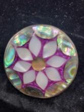 Shell Flower Pin $5 STS