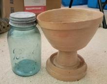 Mason Jar and Plastic Pot $5 STS