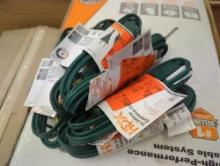 Lot of 6 HDX 6 ft. 16/2-Gauge Green Cube Tap Extension Cord, Appears to be New Retail Price Value $3