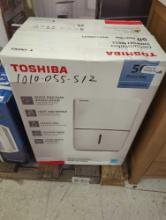 Toshiba 50 pt. Covers up to 4,500 Sq. Ft. Dehumidifier for Room Garage Bathroom in White with Bucket