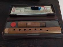 (UPOFC) VINTAGE MOECK GERMAN WOOD FLUTE FROM THE 1950S/1960S. COMES WITH BOX, PAPERWORK & CLEANING
