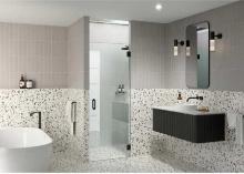 Glass Warehouse (Door ONLY - No Hardware) Pivot/Hinged Frameless Shower Door, Approximate Dimensions