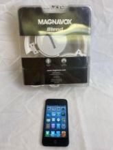 Brand New: Magnavox Blend headphones and lightly used unlocked IPod Touch/8gb. Bluetooth ready.