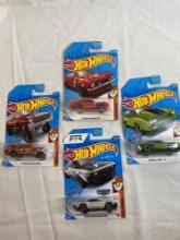 Brand New: 4 assorted Hot Wheels collectibles