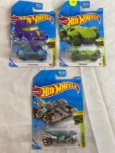 Brand New: 3 assorted Hot Wheels collectibles