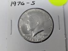 1976 - S Half Dollar - Kennedy - silver