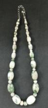 Jay King - Tree Agate and Sterling Silver Necklace - 19"