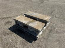 (2) Concrete Benches