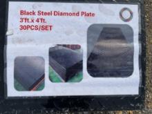 Black Steel Diamond Plate 30 PCS