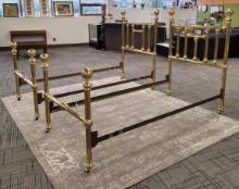 TWIN BRASS 4-POST BED FRAMES