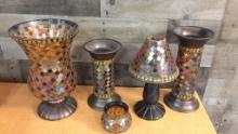 PARTYLITE GLOBAL FUSION MOSAIC CANDLEWARE