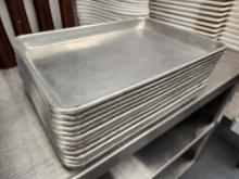 12 Qty, Quarter Sheet 1/4 Aluminum 6in x 10in Sheet Pans, Sold by the Pan x's the Qty