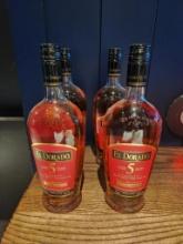 4 Bottles of El Dorado Rum 750ml