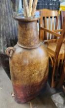 Large Rustic Two-Handled Planter or Vase
