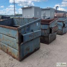 3 EACH. DUMPSTERS, APPROX 43IN DEEP X 72IN WIDE X 41IN HIGH, STEEL CONSTRUCTION