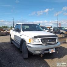 2001 FORD F-150, 5.4L TRITON, 4X4, CREW CAB, SHORT BED. RECONSTRUCTED TITLE