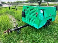 SULLIVAN D185Q11JDSB AIR COMPRESSOR SN:27284 powered by John Deere diesel engine, equipped with JD