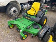 JOHN DEERE 757 COMMERCIAL MOWER SN-032415 powered by gas engine, equipped with 60in. Cutting deck,