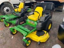 JOHN DEERE Z445 COMMERCIAL MOWER SN-153745 powered by gas engine, equipped with 54in. Cutting deck,
