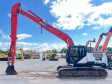 2018 LINKBELT 210X4LF LONG REACH EXCAVATOR SN:LRX1439 powered by diesel engine, equipped with Cab,