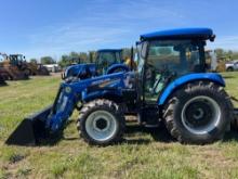 NEW NEW HOLLAND WORKMASTER 75 TRACTOR LOADER 4x4, powered by diesel engine, equipped with OROPS,