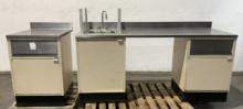 Counter with Sink & Trash Receptacle