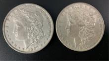 (2) 1897 US Morgan Silver Dollars