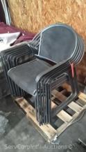 Lot on Pallet of 6 Stack Chairs