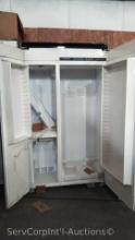 Viking VCSB Built-in Side by Side Refrigerator/Freezer- Missing Shelves, Drawers