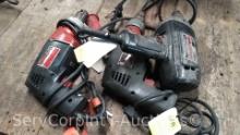 Lot of 2 Skil and 1 Craftsman Electric Drills