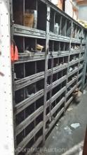 4 Metal Parts Shelving with Contents of Nuts, Bolts, Etc.