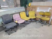 Lot of 6 Various Office Chairs