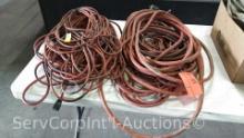 Lot on Table of Various Extension cords