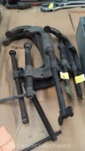 Lot of 6 Various C-Clamps