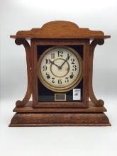 Ingraham Antique Keywind 8 Day Clock