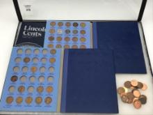 3 Whitman Folders of Lincoln Head Pennies