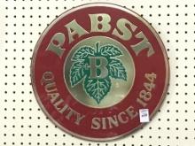Round Pabst Quality Since 1844 Glass
