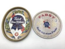 Lot of 2 Pabst Blue Ribbon Trays