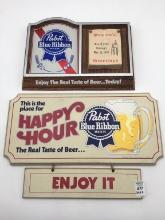 Lot of 2 Including 1983 Painted Board Sign